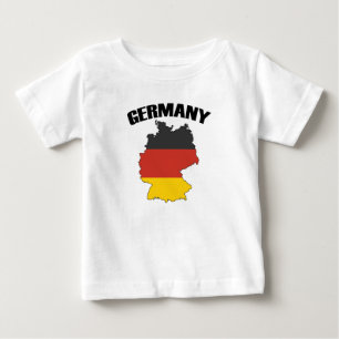 Deutschland Karte - Deutsche Flagge - Deutschland Baby T-shirt
