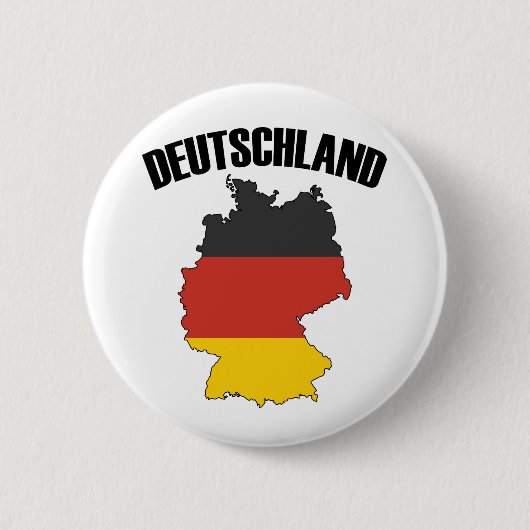 Deutschland Karte - Deutsche Flagge - Deutschland Button (Vorderseite)