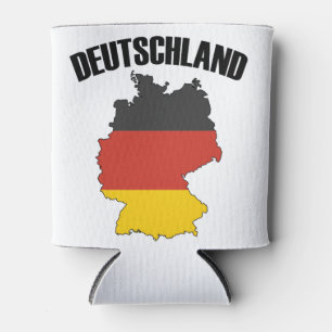 Deutschland Karte - Deutsche Flagge - Deutschland  Dosenkühler