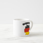 Deutschland Karte - Deutsche Flagge - Deutschland  Espressotasse (Vorderseite Rechts)