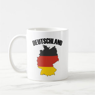 Deutschland Karte - Deutsche Flagge - Deutschland  Kaffeetasse