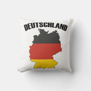 Deutschland Karte - Deutsche Flagge - Deutschland  Kissen