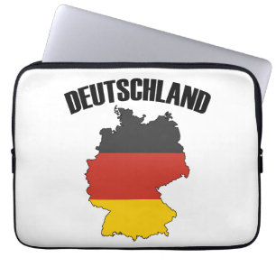 Deutschland Karte - Deutsche Flagge - Deutschland Laptopschutzhülle