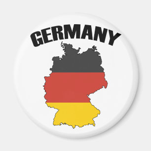 Deutschland Karte - Deutsche Flagge - Deutschland Magnet