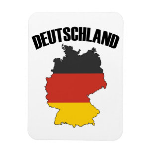 Deutschland Karte - Deutsche Flagge - Deutschland Magnet