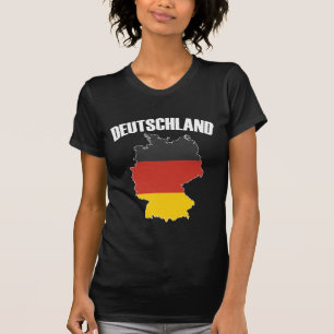 Deutschland Karte - Deutsche Flagge - Deutschland  T-Shirt
