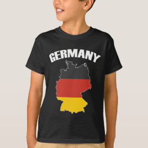 Deutschland Karte - Deutsche Flagge - Deutschland T-Shirt