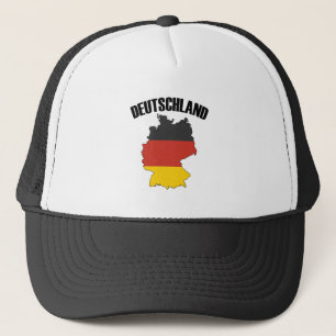 Deutschland Karte - Deutsche Flagge - Deutschland  Truckerkappe