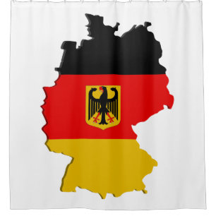 Deutschland-Karte Duschvorhang