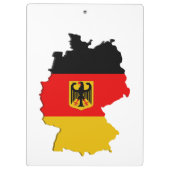 Deutschland-Karte Klemmbrett (Rückseite)