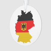 Deutschland-Karte Ornament (Vorderseite)