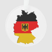 Deutschland-Karte Ornament (Vorderseite)