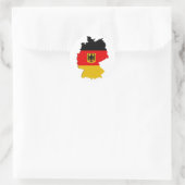 Deutschland-Karte Runder Aufkleber (Tasche)