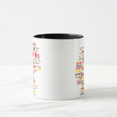 Deutschland Karte Silhouette Städte Flaggen Berlin Tasse (Zentrum)