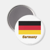 Deutschland Kennzeichnung mit Name Magnet (Vorderseite/Rückseite)