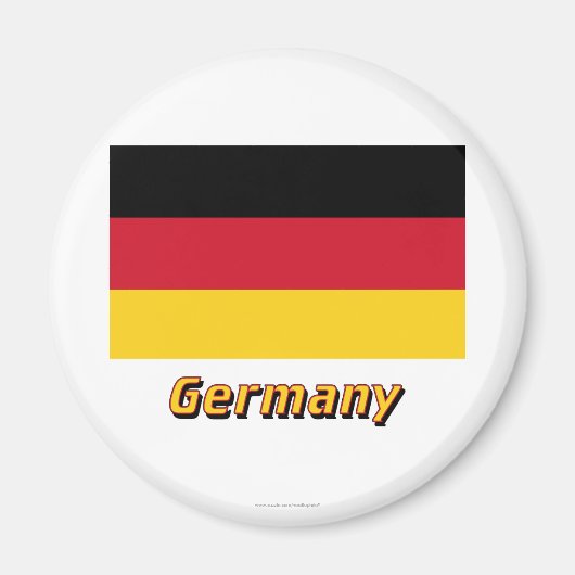 Deutschland Kennzeichnung mit Name Magnet (Vorne)