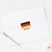 Deutschland Kennzeichnung mit Name Runder Aufkleber (Umschlag)