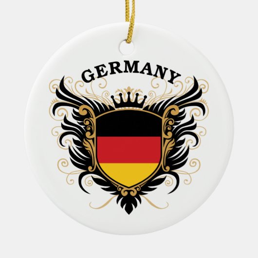 Deutschland Keramik Ornament (Vorne)