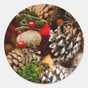 Deutschland, Köln. Köln-Kathedralen-Weihnachten Runder Aufkleber