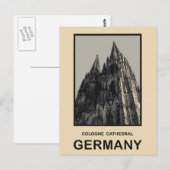 Deutschland Kölner Dom Postkarte (Vorne/Hinten)