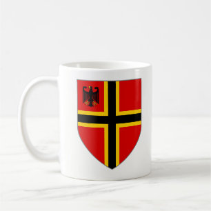 Deutschland-Kreuz u. Adler-Schild-Tasse Kaffeetasse
