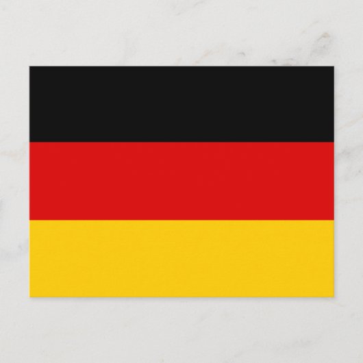 Deutschland - Landesflagge Postkarte (Vorderseite)