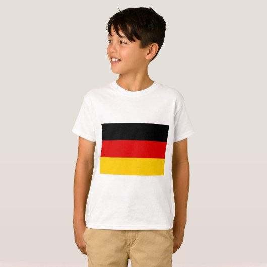 Deutschland Landesflagge T-Shirt (Vorne ganz)
