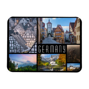 Deutschland Landschaften Collage Reise Foto Magnet