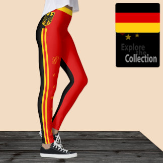 Deutschland Leggings, deutsche Flagge/Sport Leggings