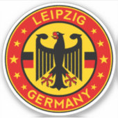 Deutschland, Leipzig Aufkleber (Vorderseite)