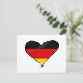 Deutschland Liebe Herz - Mein großes deutsches Her Postkarte (Stehend Vorderseite)