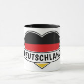 Deutschland Liebe individuelle Name Tasse (Zentrum)