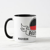 Deutschland Liebe individuelle Name Tasse (Links)