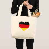Deutschland Liebe Jumbo Stoffbeutel (Vorderseite (Produkt))