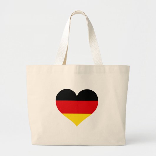Deutschland Liebe Jumbo Stoffbeutel (Vorne)
