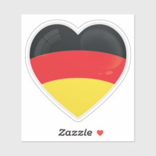 Deutschland Liebe-Symbol Aufkleber