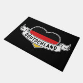 Deutschland Liebe Zollrechtliche Textstelle Fußmatte (Schrägansicht)