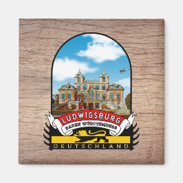Deutschland Ludwigsburg Vintage souvenir Magnet