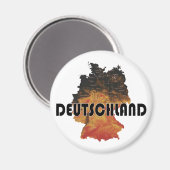 Deutschland Magnet (Vorderseite/Rückseite)