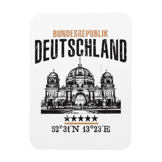 Deutschland Magnet (Vertikal)