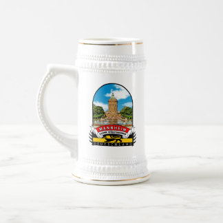 Deutschland Mannheim Vintage souvenir Bierglas