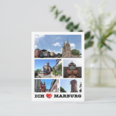 Deutschland - Marburg - I Liebe - Postkarte (Stehend Vorderseite)
