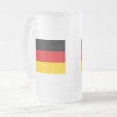 Deutschland Mattglas Bierglas (Vorderseite Links)