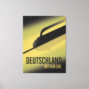 Deutschland mit dem Zug Leinwanddruck