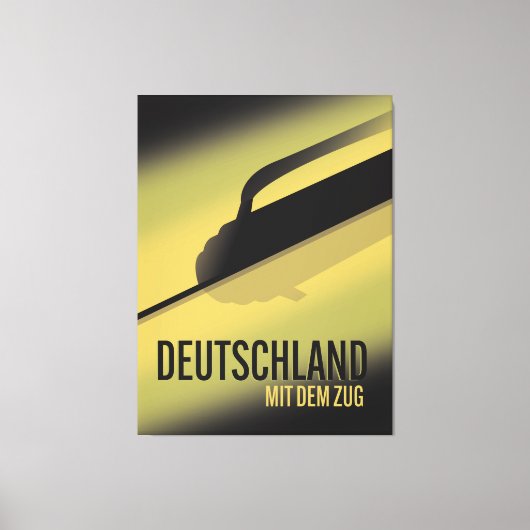 Deutschland mit dem Zug Leinwanddruck (Vorderseite)