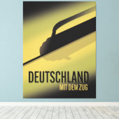 Deutschland mit dem Zug Leinwanddruck (Insitu (Holzboden))
