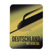 Deutschland mit dem Zug Magnet (Vertikal)