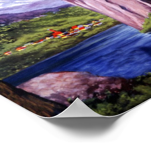 Deutschland mit dem Zug Poster (Ecke)