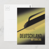 Deutschland mit dem Zug Postkarte (Vorne/Hinten)