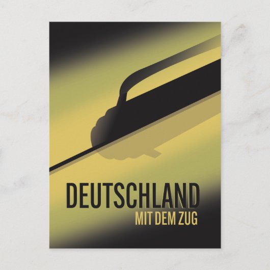 Deutschland mit dem Zug Postkarte (Vorderseite)